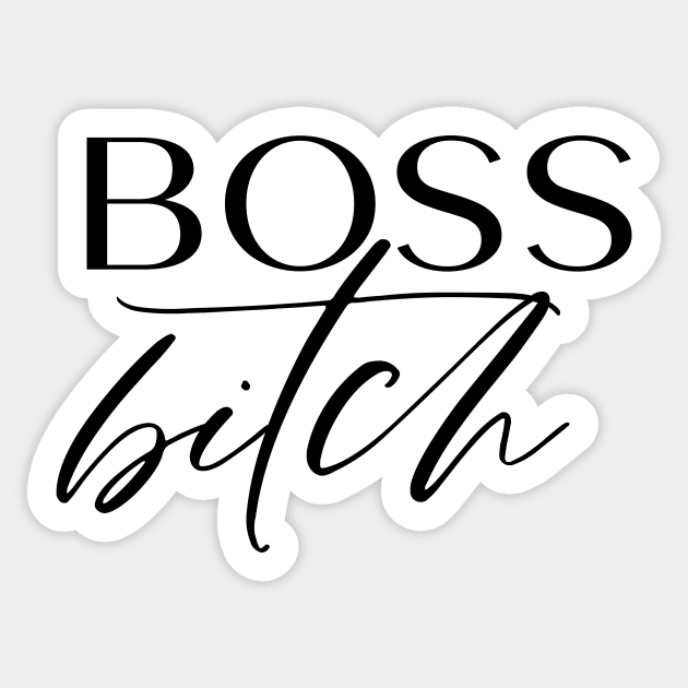 Boss Bitch Sticker by Asilynn